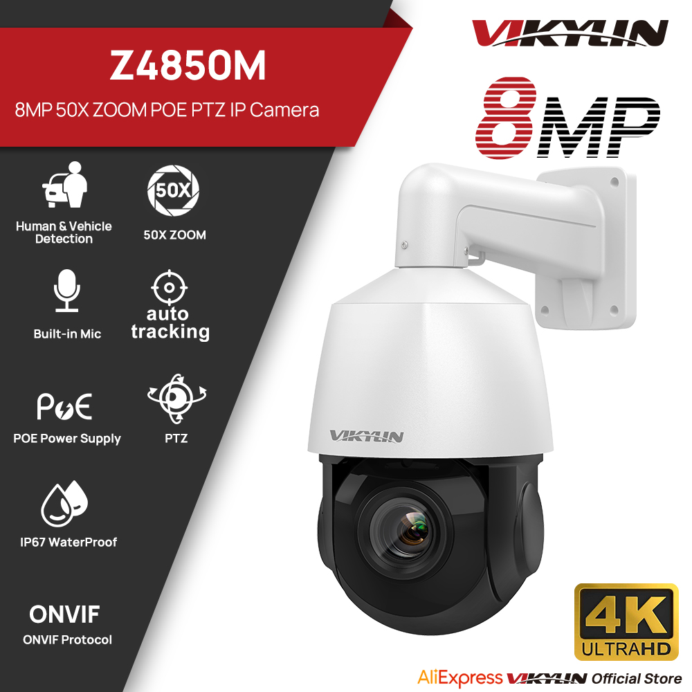 Outdoor Power G Sensor - Kamera IP Vikylin 4K 8MP PTZ