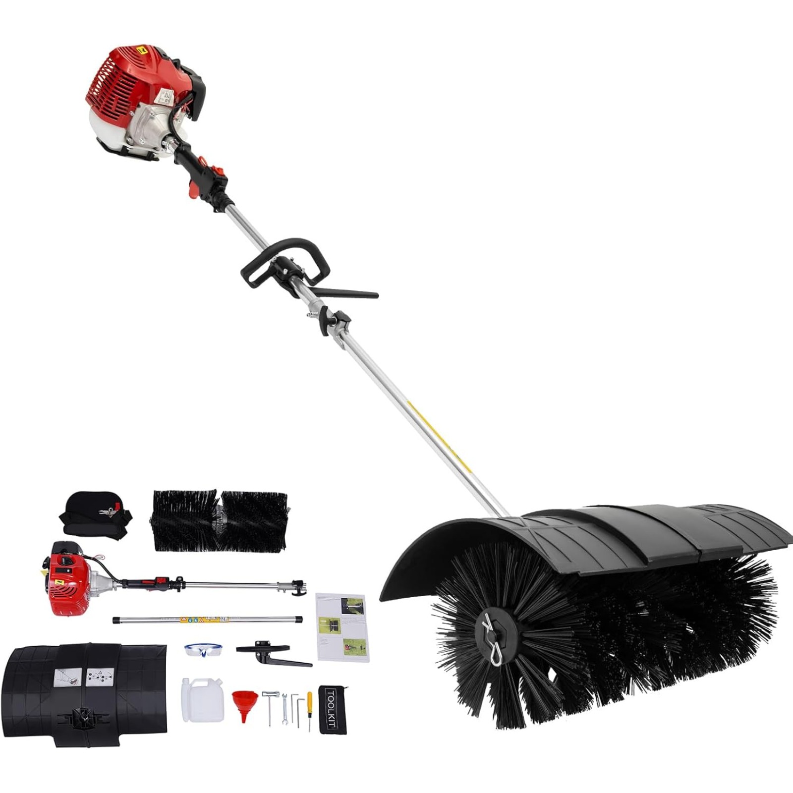 Outdoor Power Broom - Odkurzacz spalinowy ręczny 52CC, 2-suwowy, 1700W,