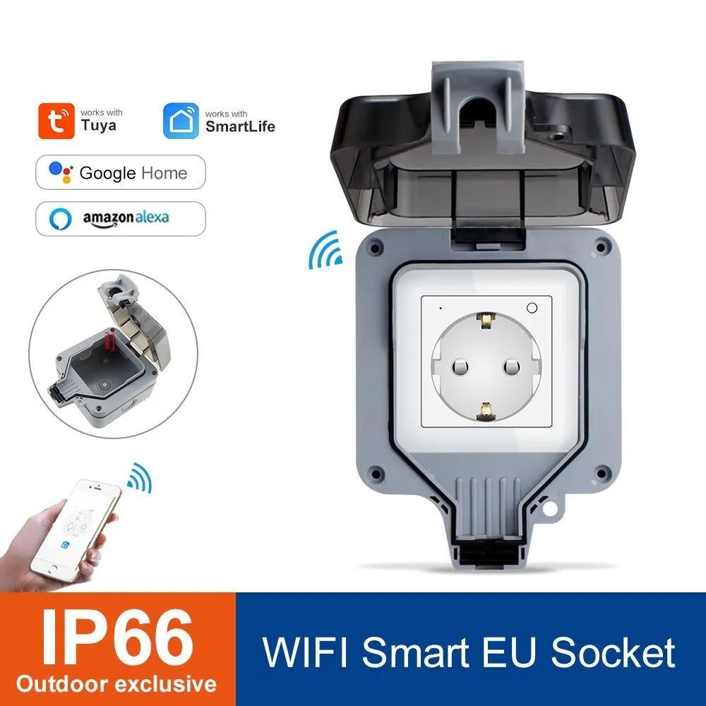 Outdoor Power Outlet Wifi - Inteligentne, wodoodporne gniazdko zewnętrzne IP66, gniazdo