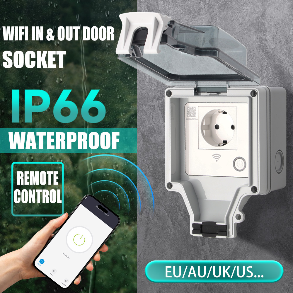 Outdoor Power Outlet Wifi - Inteligentne gniazdko zewnętrzne IP66 wodoodporne 16A