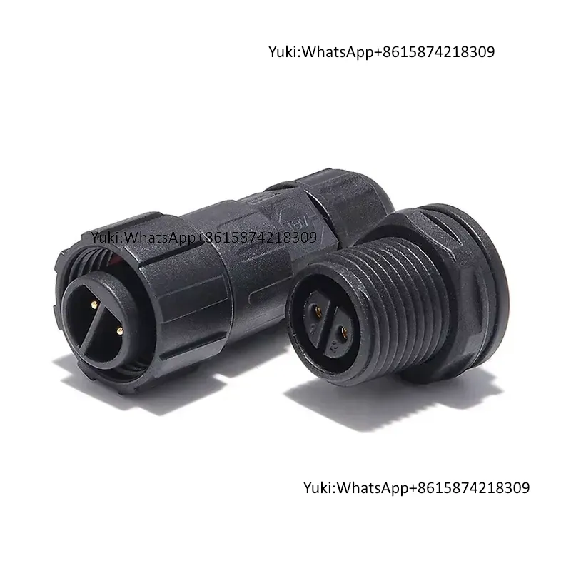 Outdoor Power Plug In - Wodoodporne złącze IP68 LLT M16 2-pinowe,