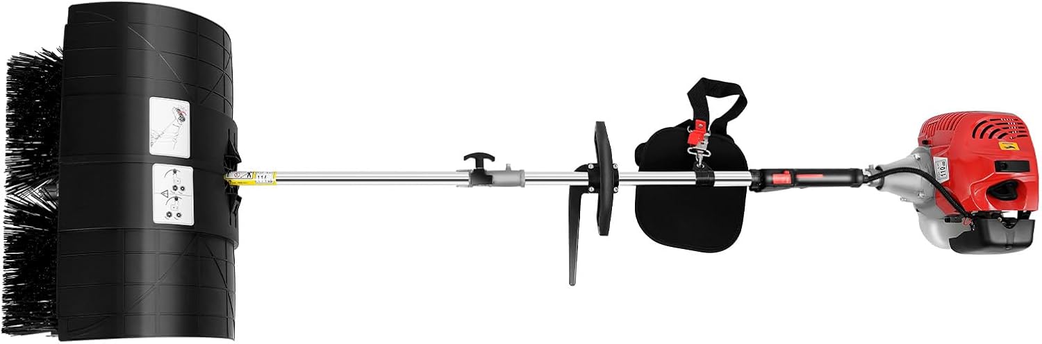 Outdoor Power Broom - Ręczna zamiatarka spalinowa 2.3HP, 52CC 2-suwowa,