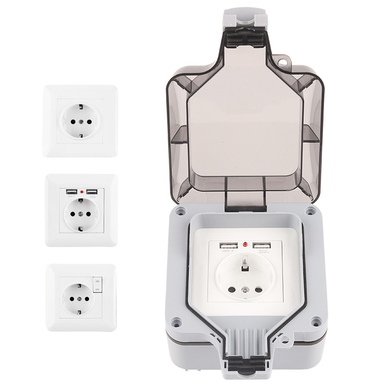 Outdoor Power Outlet Wifi - IP66 Zewnętrzne, odporne na warunki atmosferyczne,