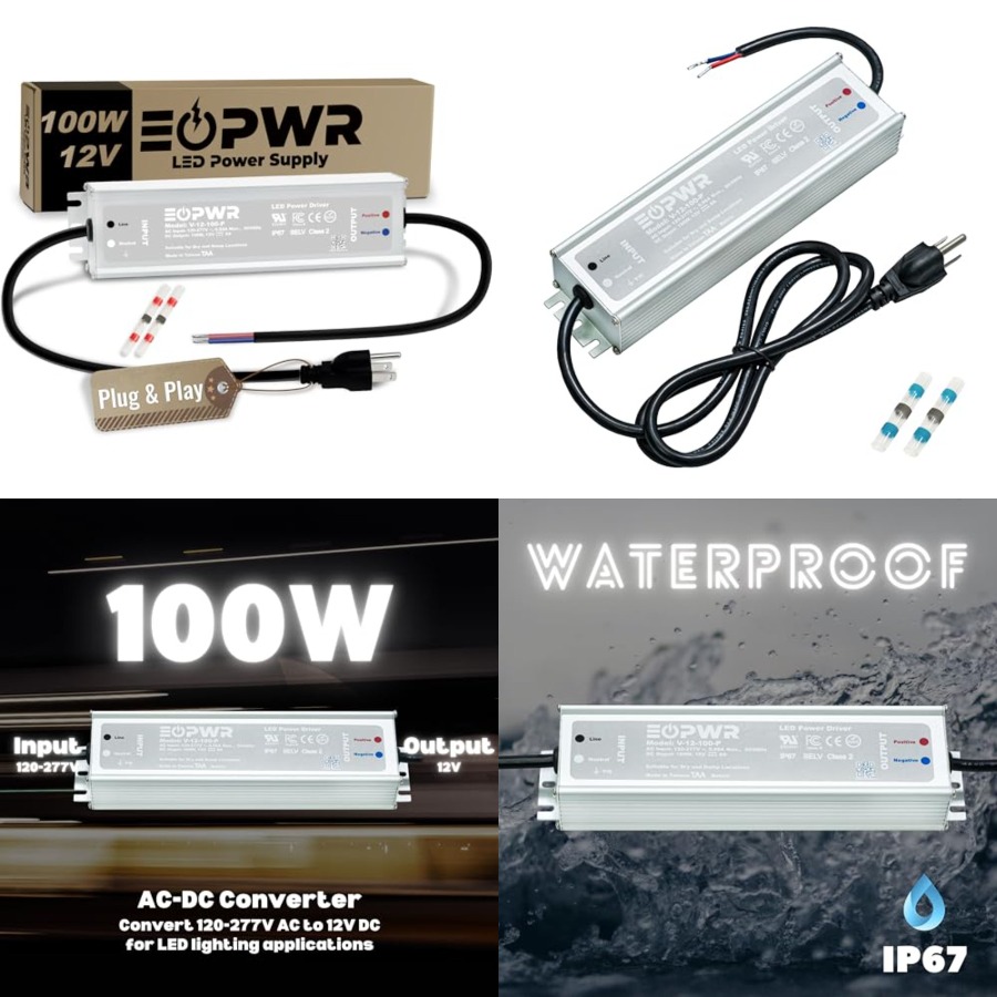 Outdoor Power Plug In - Wodoodporny zasilacz LED IP67 AC120-277V na