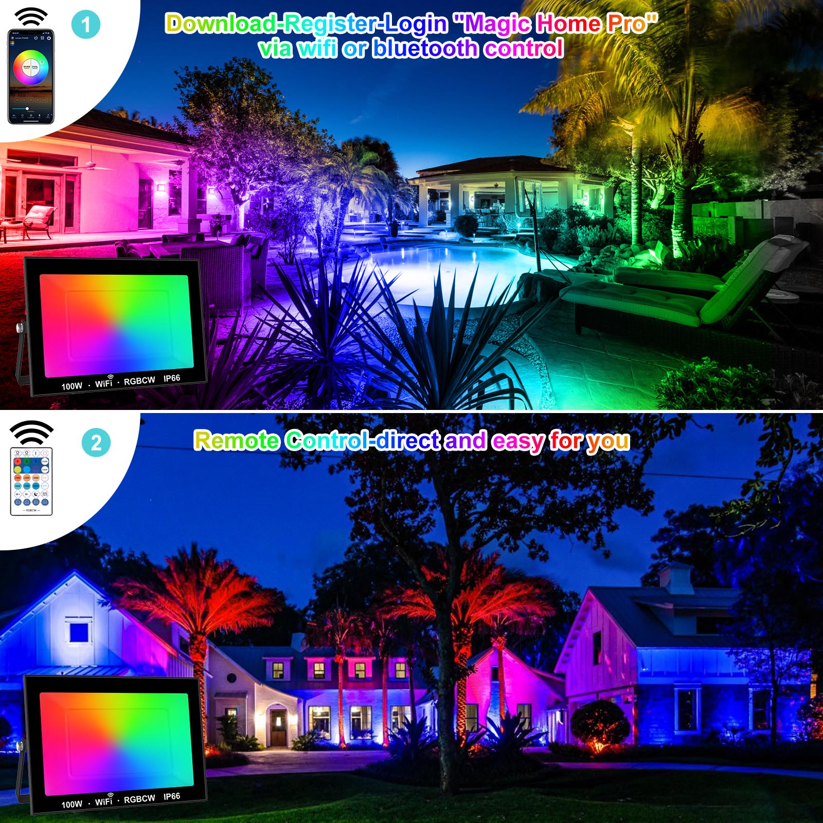 T-sunrise 100W RGB inteligentn – Outdoor Power Outlet Wifi recenzja i cena