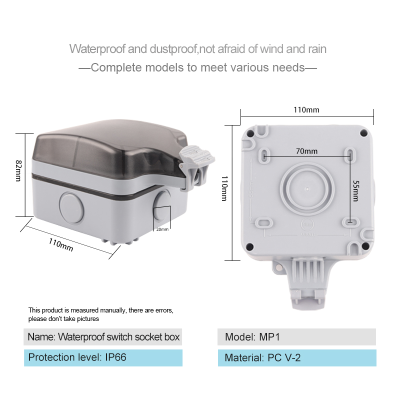 IP66 Zewnętrzne, odporne na wa – Outdoor Power Outlet Wifi recenzja i cena