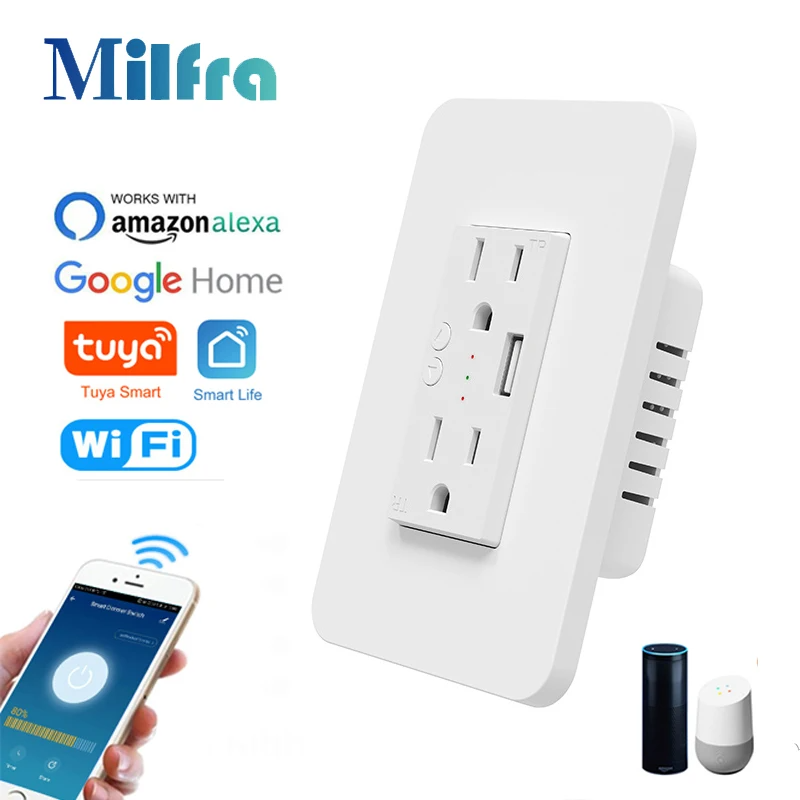 Milfra Wifi Smart Socket Doubl – Outdoor Power Outlet Wifi recenzja i cena