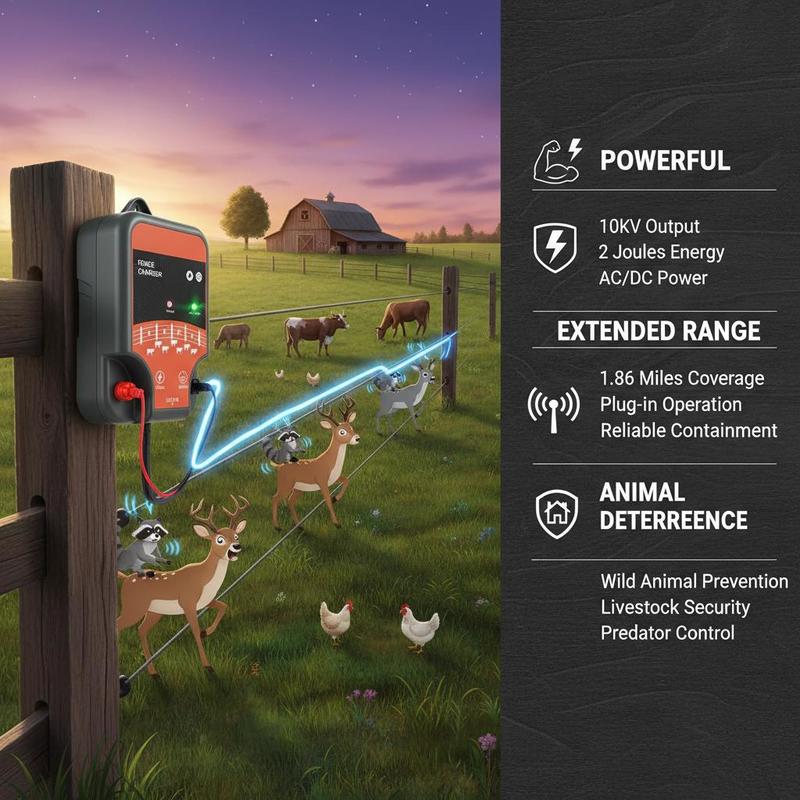 Elektryzator dla zwierząt 10kV – Outdoor Power Plug In recenzja i cena